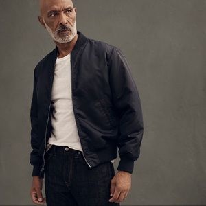 Wallace & Barnes Black Bomber Jacket